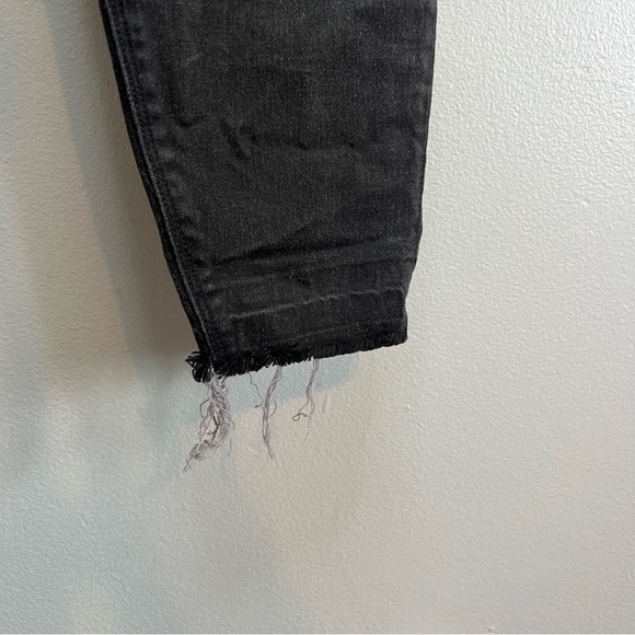 Perfect $128 SPANX ANKLE SKINNY Distressed BLACK pull-on Jeans Jeggings-Sz XL - Picture 6 of 11